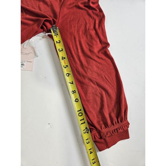 Lauren Conrad Long Sleeve Terra Cotta Large Cotton Top NWT - Picture 7 of 7